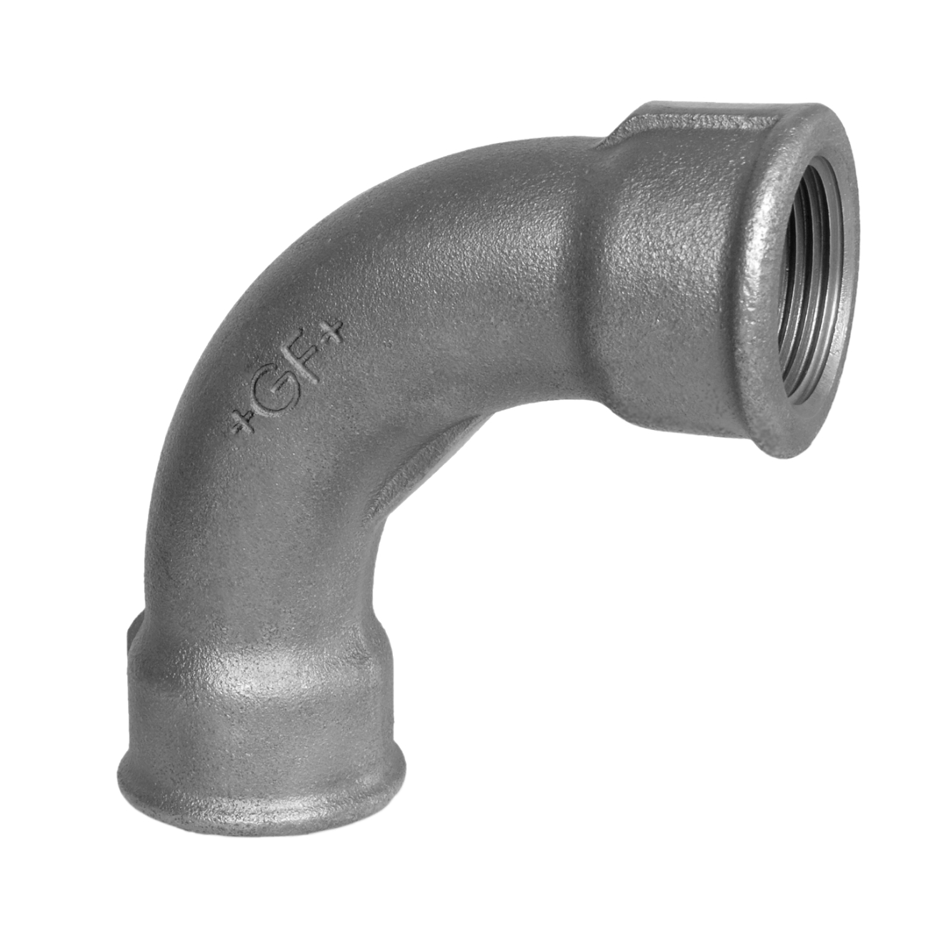 Temperguss 90° Bogen 1 1/2“ IG Verzinkt