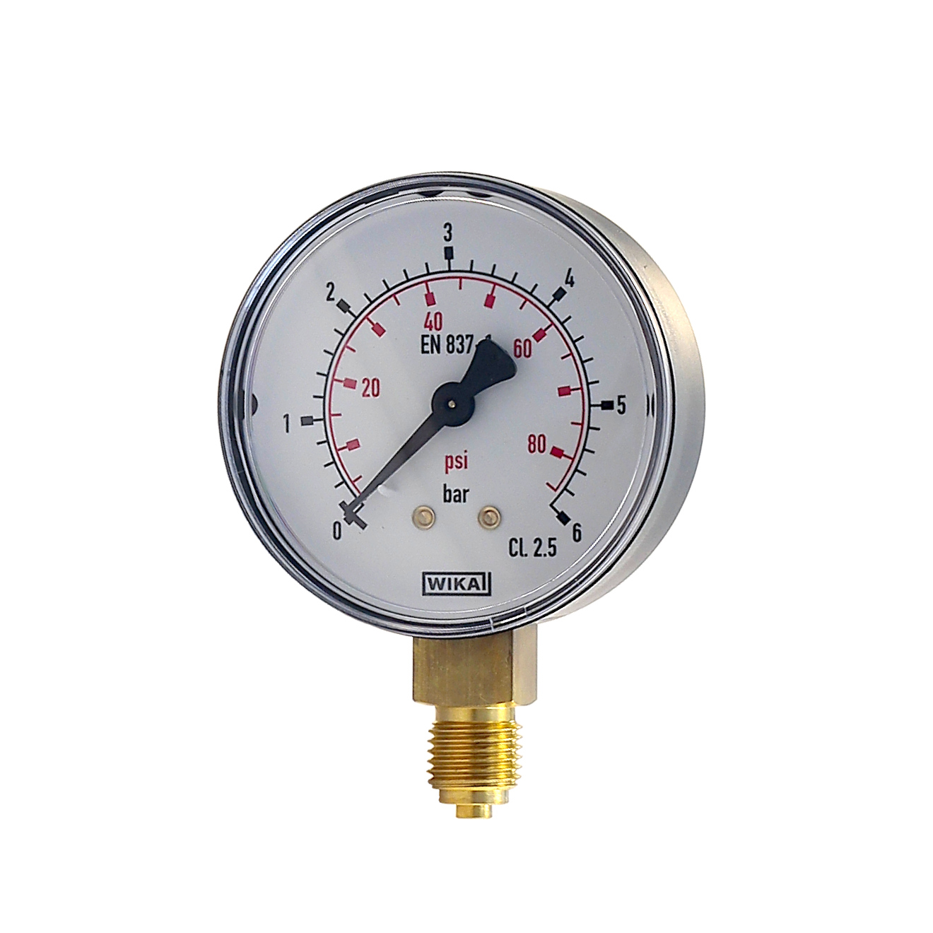 Manometer senkrecht (KU/Ms),63mm, -1 bis 3 bar