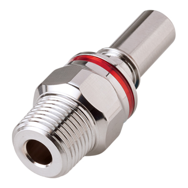 Schnellverschlussstecker mit Absperrung