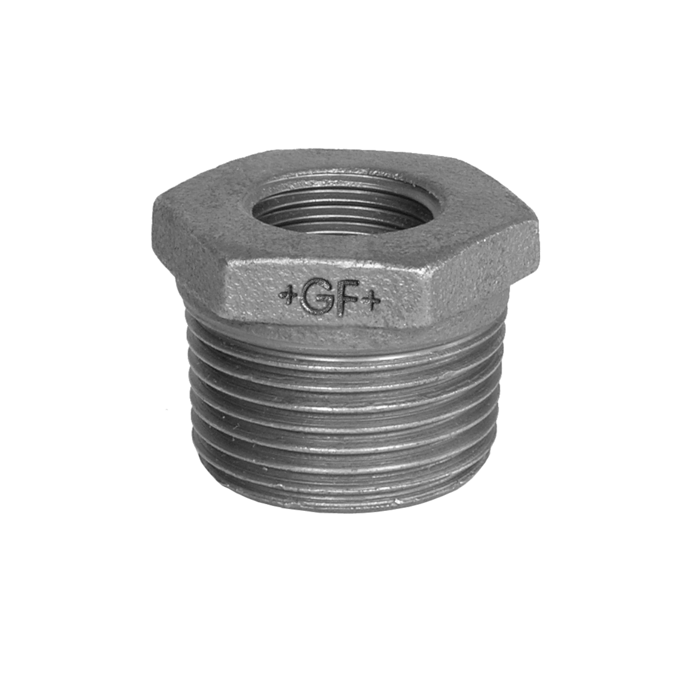 Temperguss Reduziernippel 11/4“AGx 3/4“IG Verzinkt