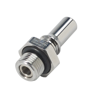 Schnellverschlussstecker mit Absperrung