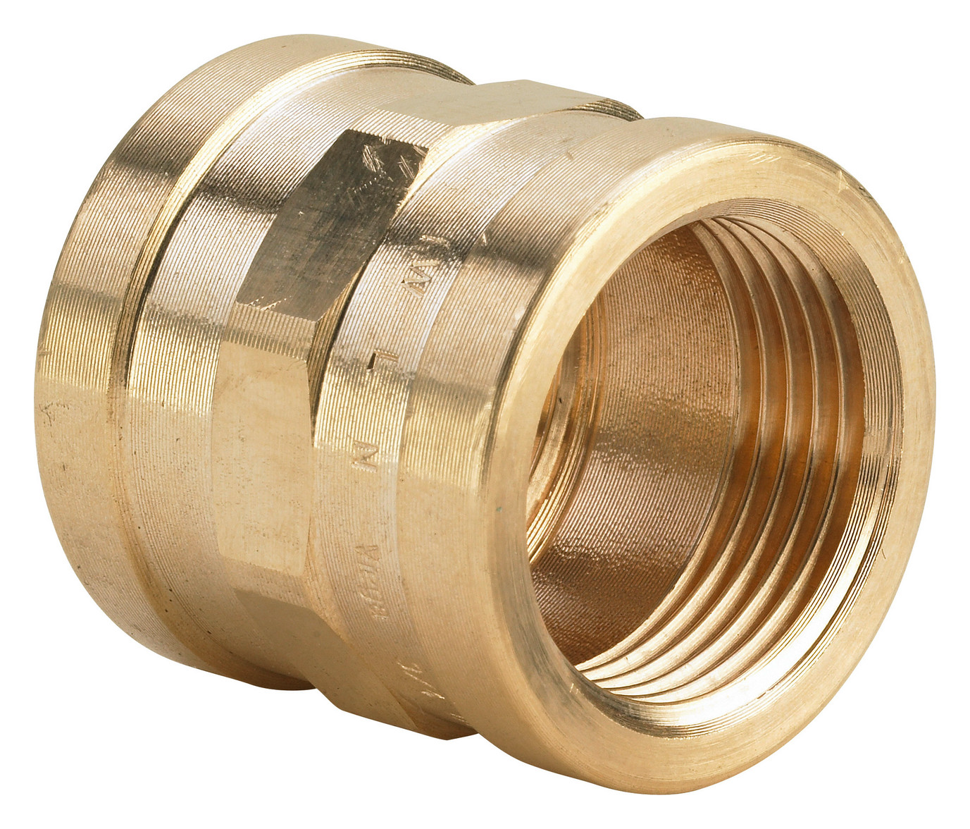 Muffe 1 1/2" IG Rotguss