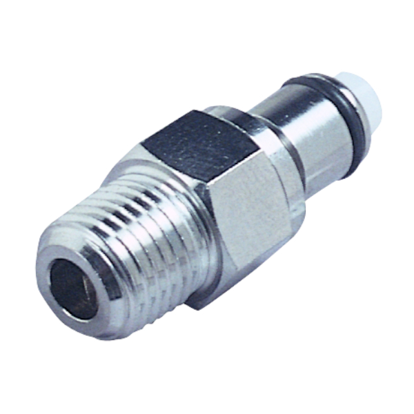Schnellverschlussstecker mit Absperrung