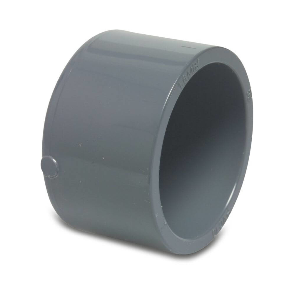 Profec Kappe PVC-U 20 mm Klebemuffe 16bar Grau