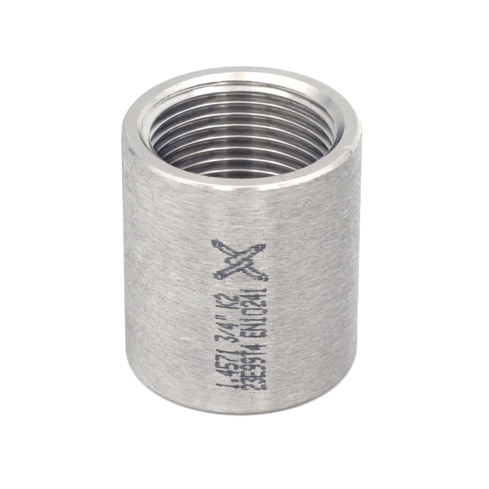 Muffe ganze Länge V4A 1"