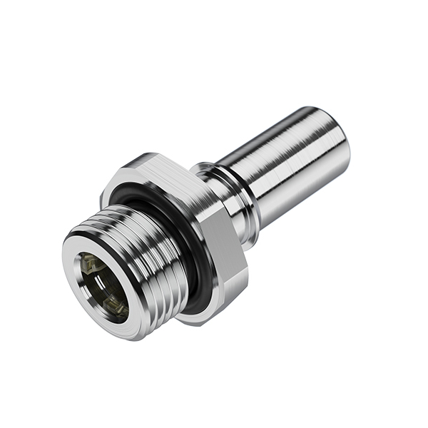 Schnellverschlussstecker mit Absperrung