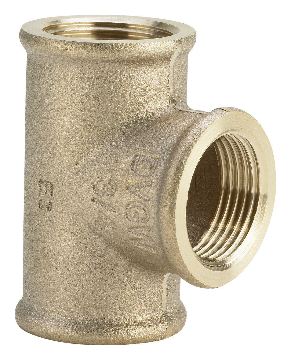 T-Stück 1 1/2" IG Rotguss