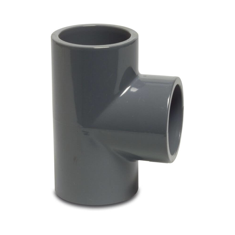 Profec T-Stück 90° PVC-U 20 mm Klebemuffe 16bar Gr
