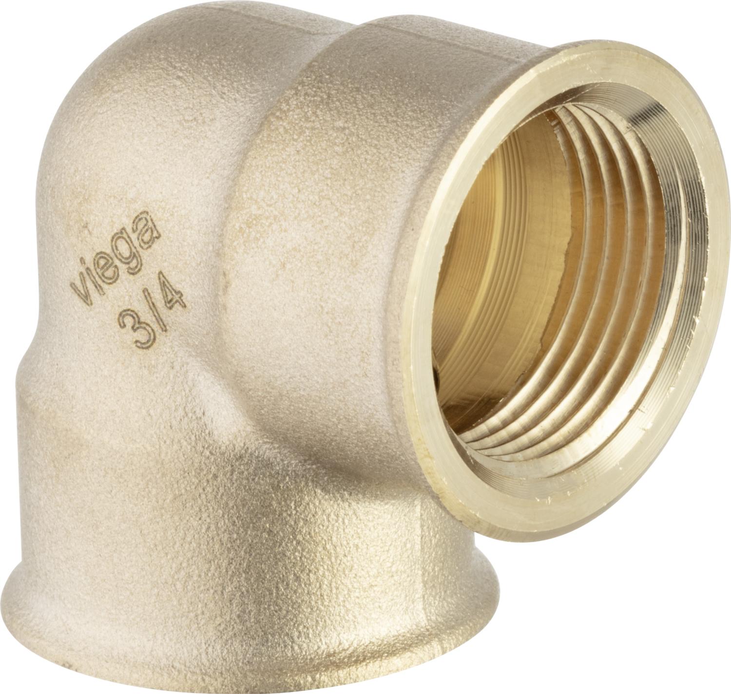 Winkel 90° 1 1/2“IG Rotguss