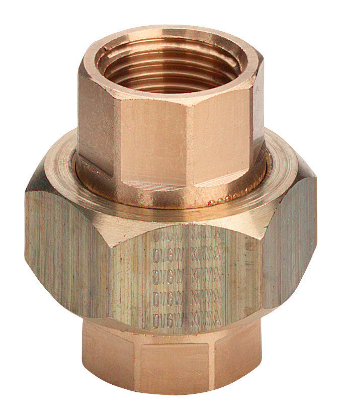 Verschraubung flachdichtend 3/8“ IG Rotguss