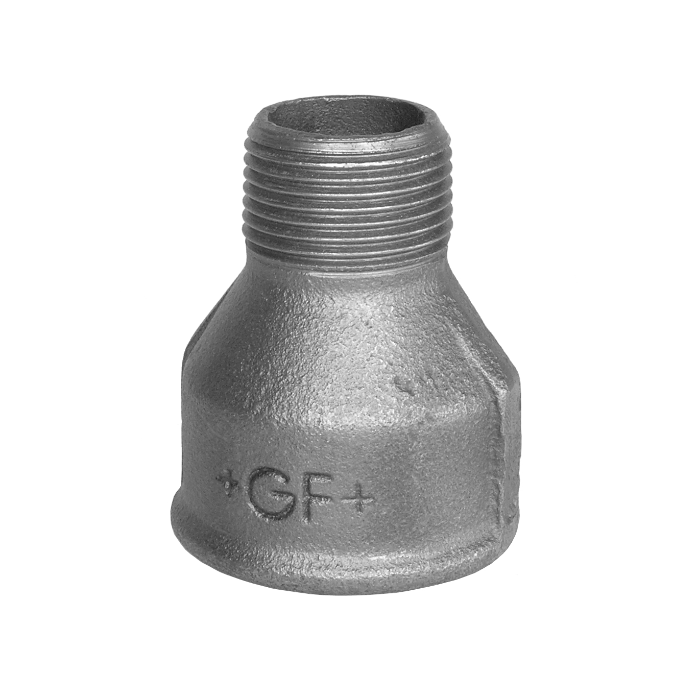 Temperguss Muffe red 1 1/2“IG x 1 1/4“AG Verzinkt