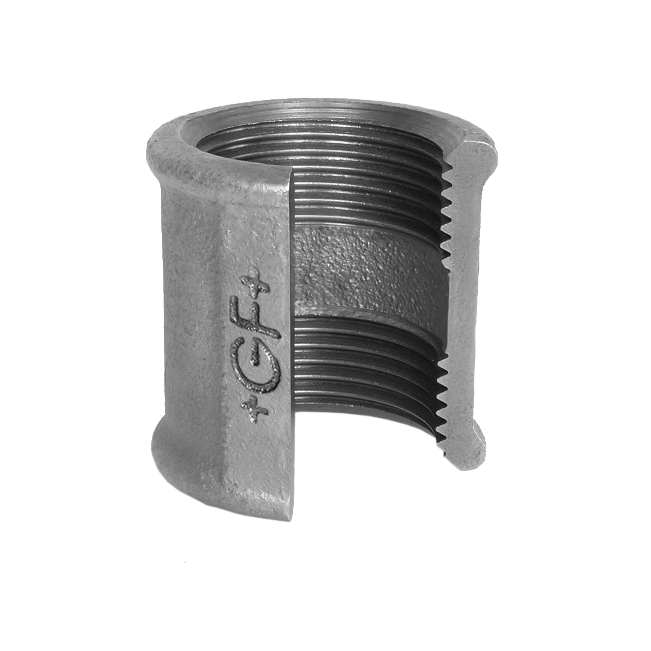 Temperguss Muffe 1 1/2“ IG Verzinkt