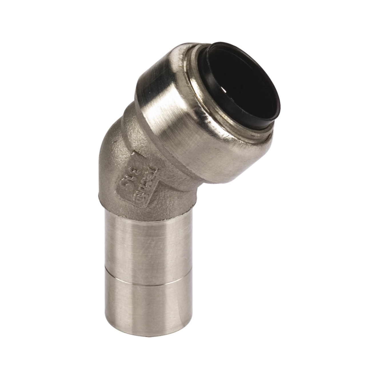 TECTITE Bogen 45° 15mm I/A Edelstahl