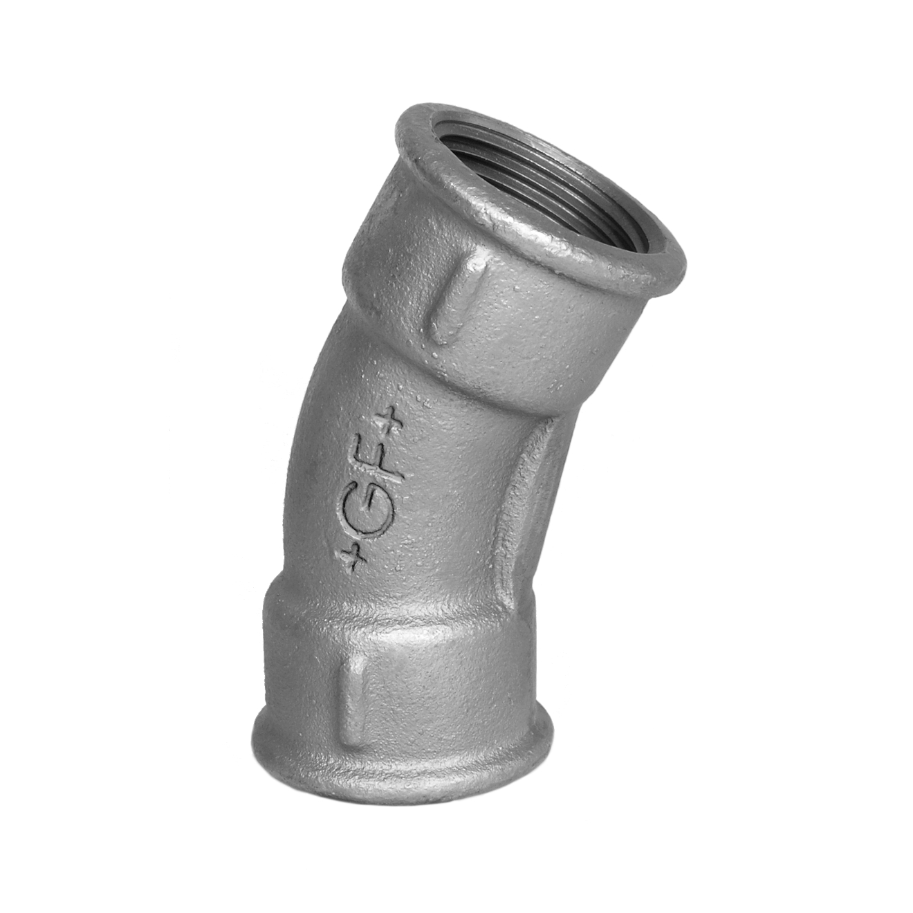 Temperguss 30° Bogen 1 1/2“ IG Verzinkt