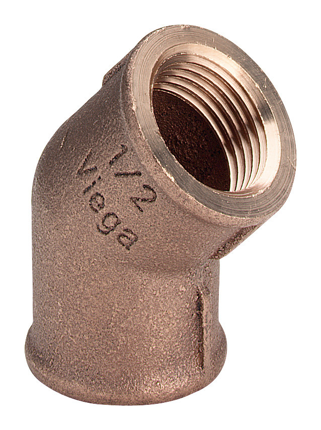 Winkel 45° 1“ IG Rotguss